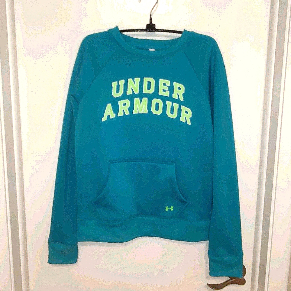 Under Armour, Sz. S, Teal Green Sweatshirt